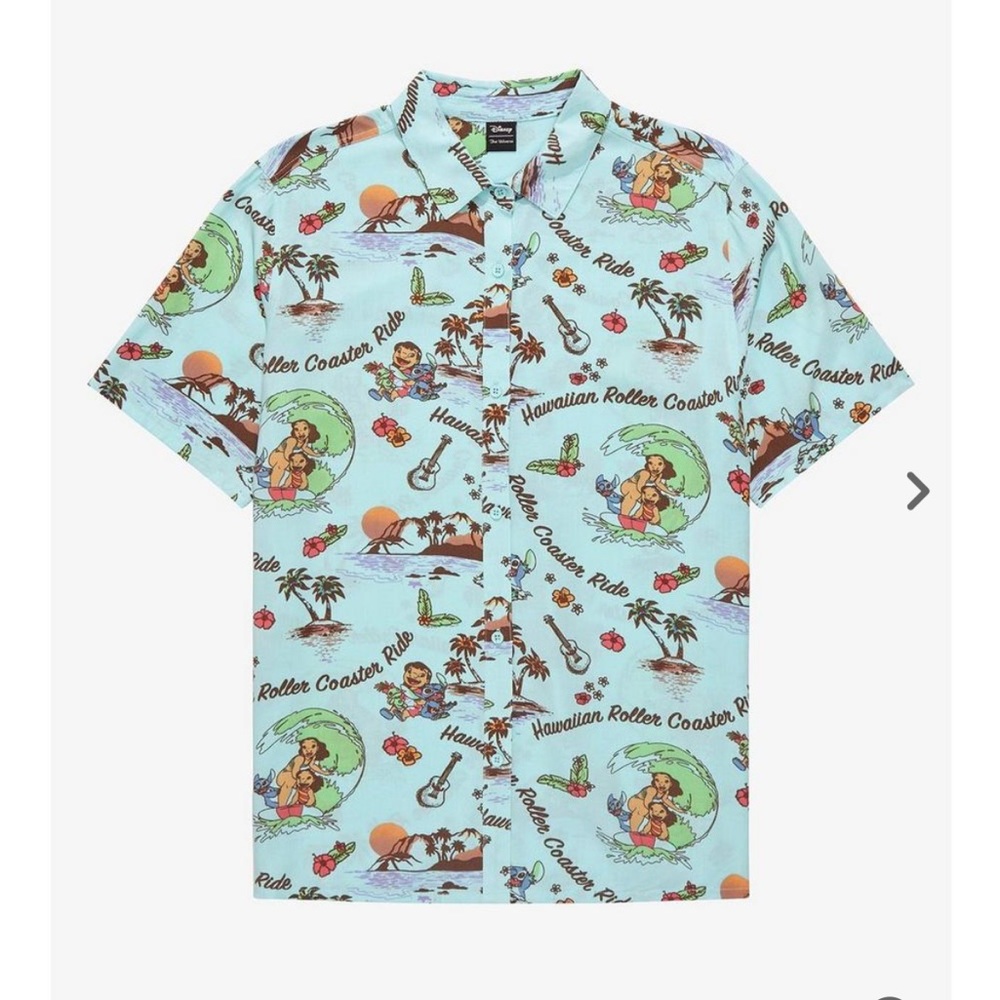 NWT - Our Universe Hawaiian Roller Coaster Button-Down Shirt